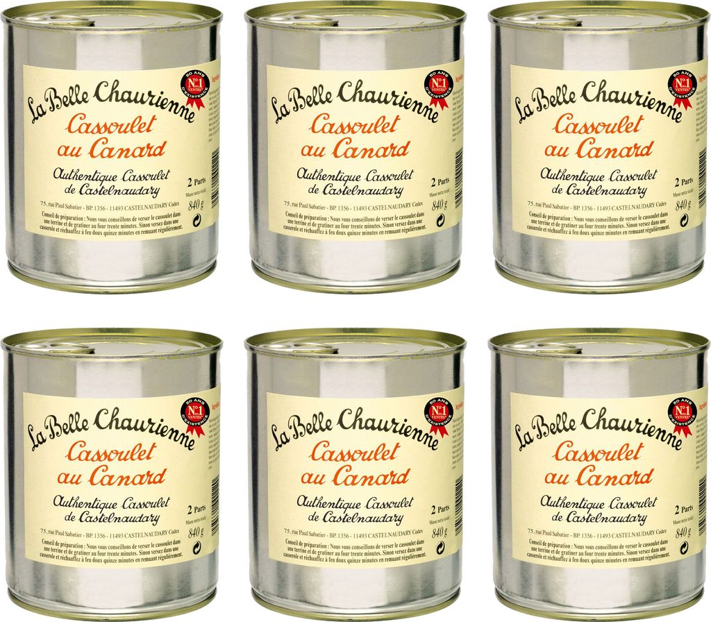 6 x Cassoulet mit Ente Dose 840g Produktbild 