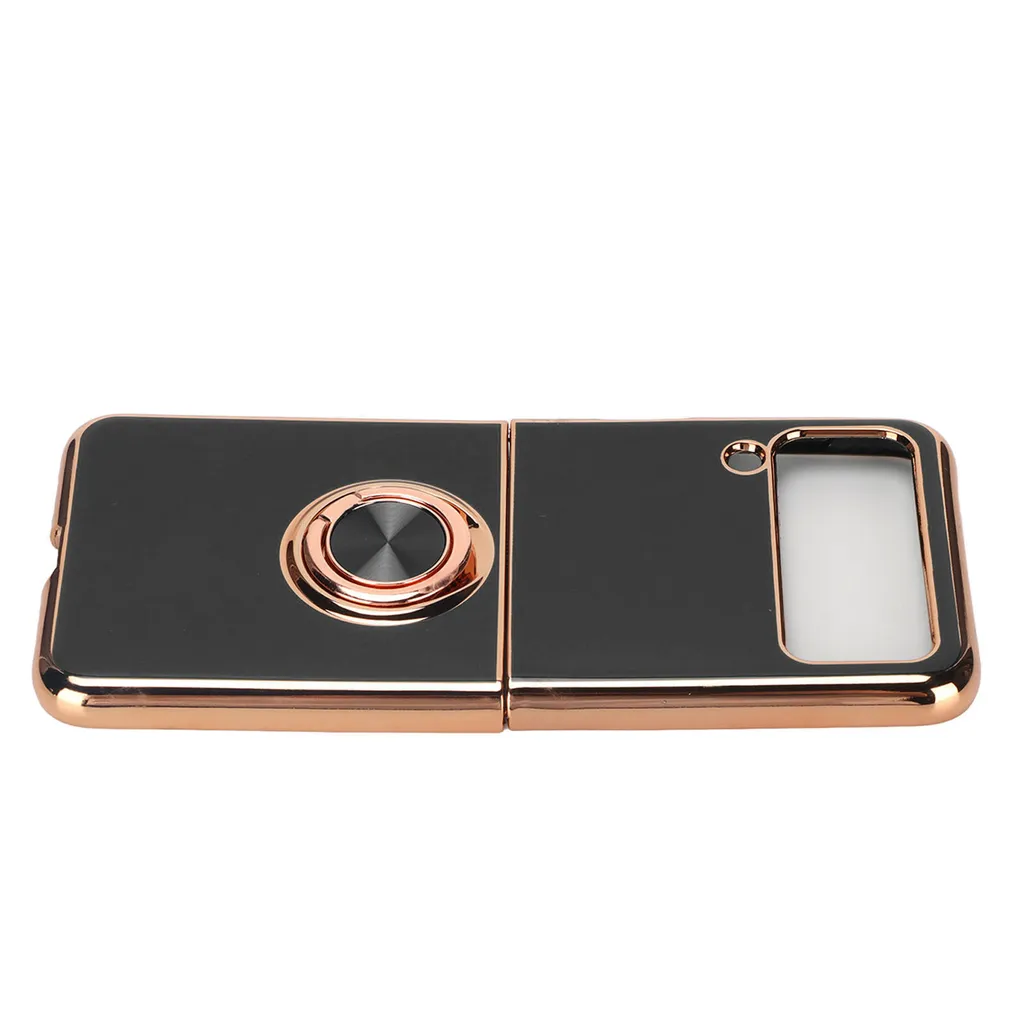 Offerta Cover Z Flip 3: Protezione Totale con Anello e Bordi Oro