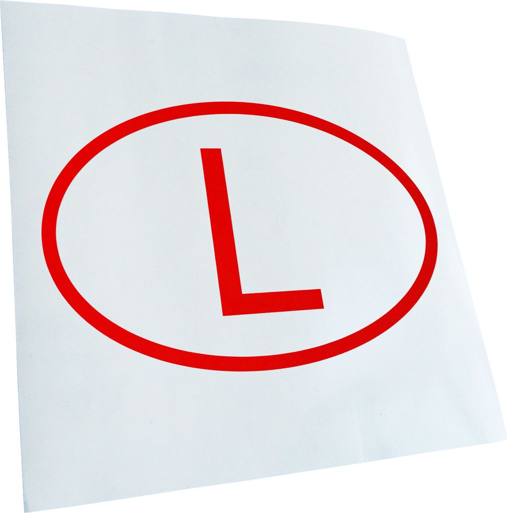 Kiwistar - Autoaufkleber - Luxemburg L Heckscheibe - Aufkleber für Auto Kfz Fahrrad, LKW, Truck Mofa