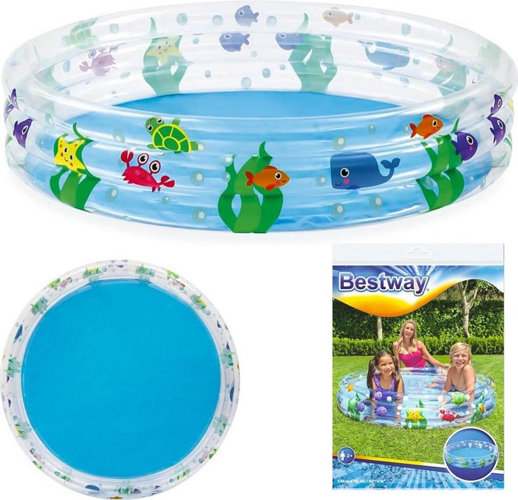 Bestway 51004, Basen nadmuchiwany, 282 l, Okrągły, 2 Zdjęcie produktu 