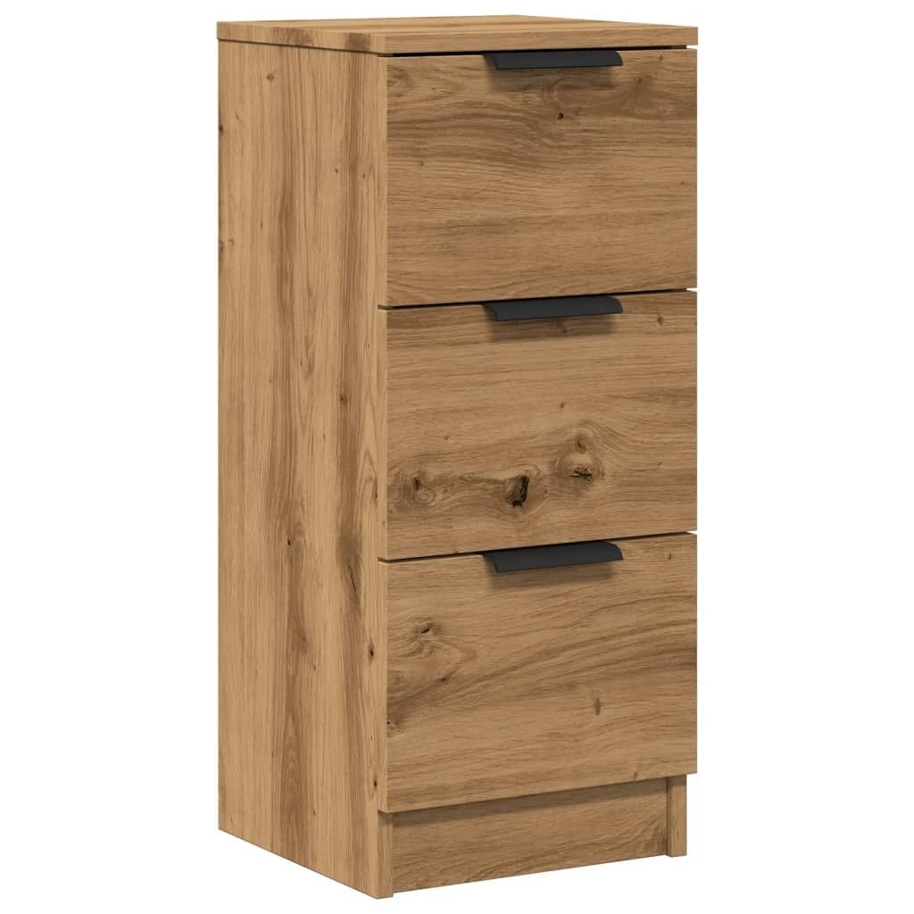 vidaXL Kredens dębowy Artisan 30x30x70 cm materiał Zdjęcie produktu 