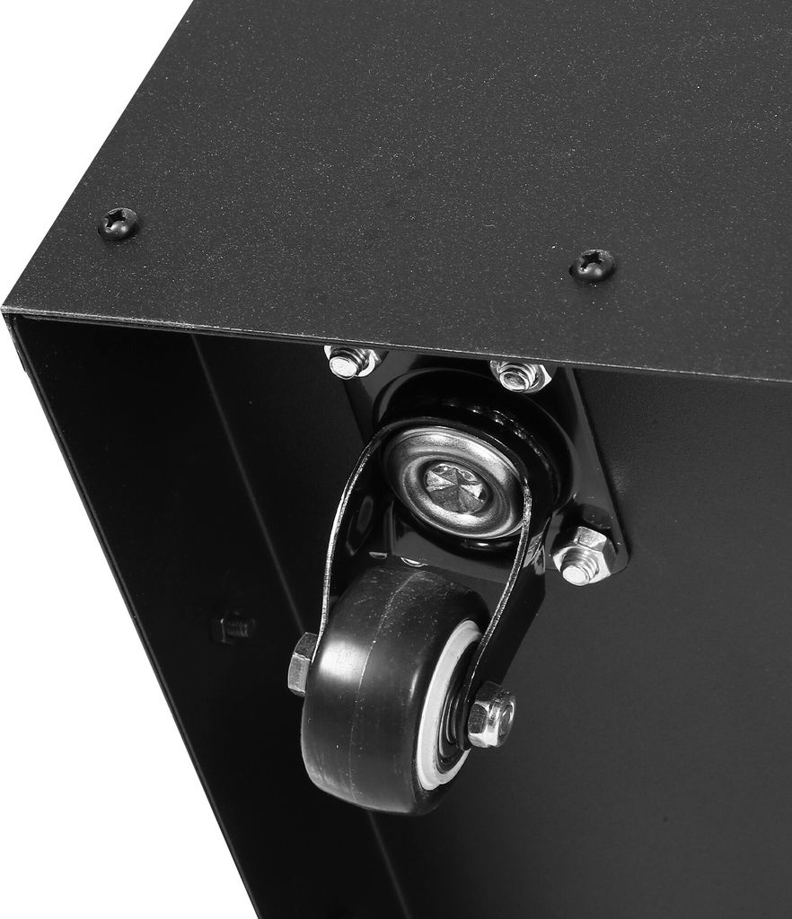 Aga Pelletbox mit Rollen und Tankdeckel 36x36x52 cm Schwarz Produktbild 2