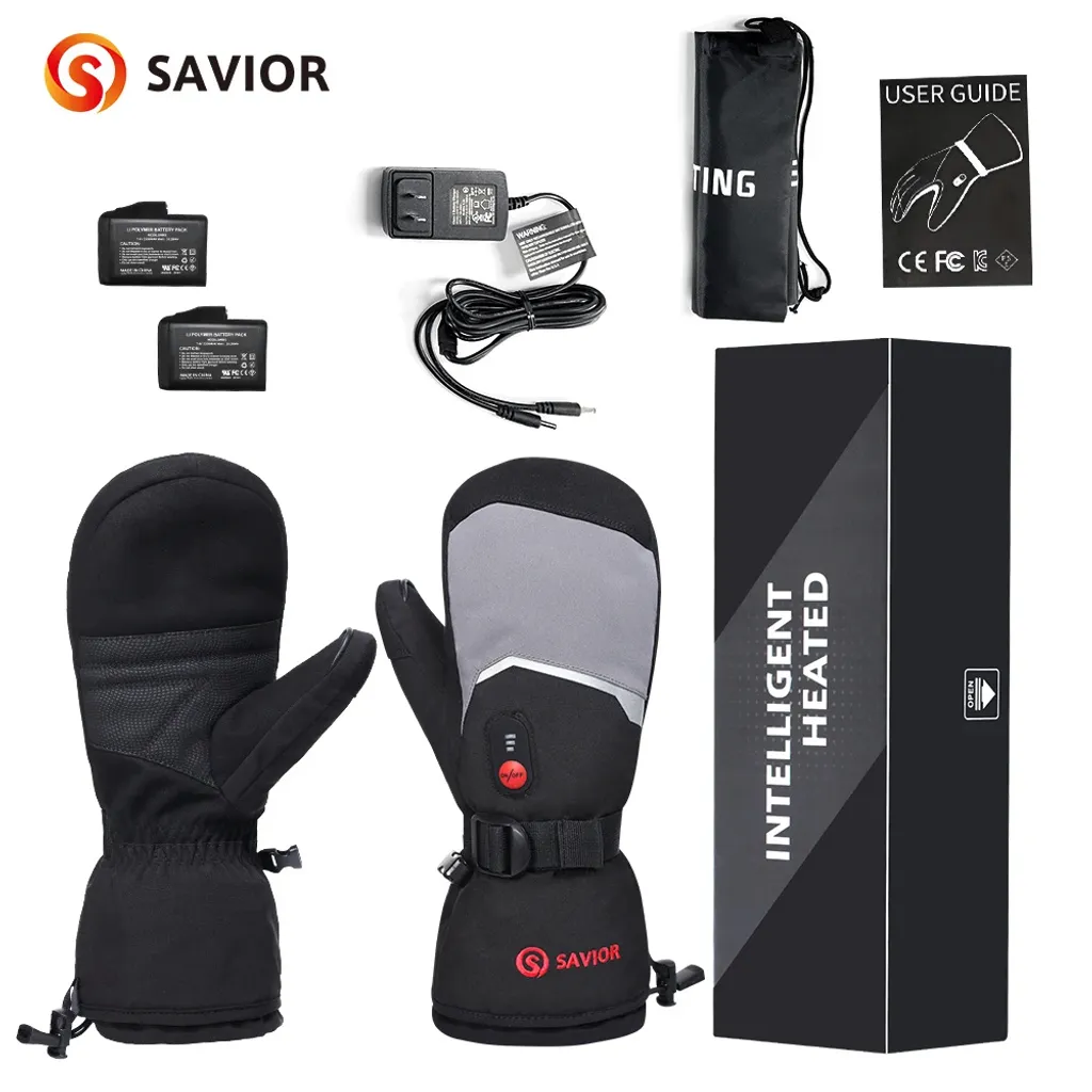 Guanti Moto Riscaldati S81E XL - Antivento con 3 Temperature Regolabili