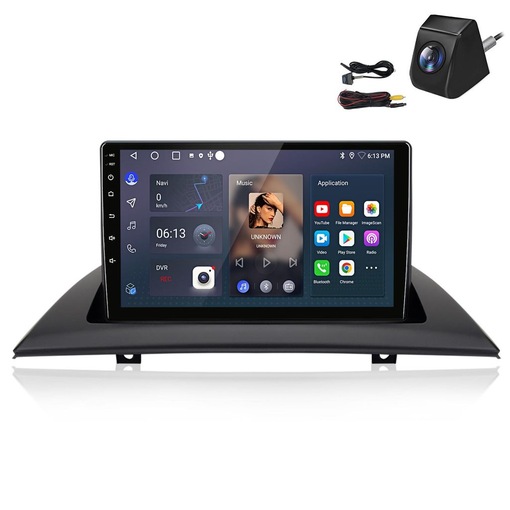 Autoradio mit Rückfahrkamera Carplay Für BMW X3 E83 2004-2012 Android Auto 8Kern 4G WIFI GPS Navigation Radio DSP BT SWC RDS DAB+ 9 Zoll 6+128GB