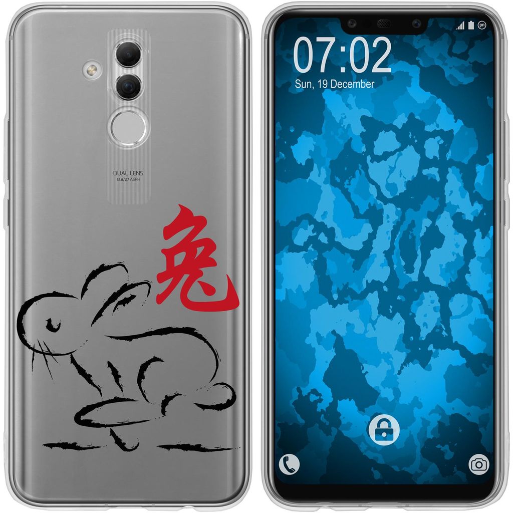PhoneNatic Case kompatibel mit Huawei Mate 20 Lite Silikon-Hülle Tierkreis Chinesisch M4