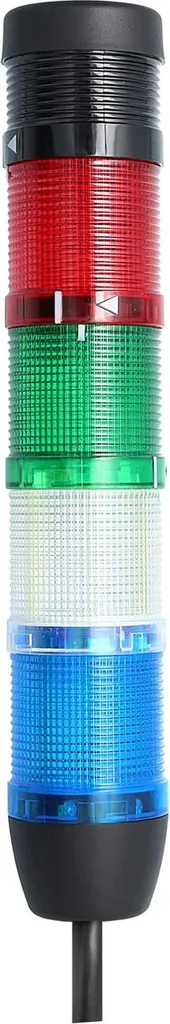 Fornitura Industriale Colonna LED 24V STEX24 SS50-B4 | 4 Colori + Buzzer