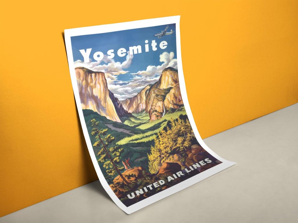 Nationalpark Yosemite Poster | Größe in cm: 50 x 70
