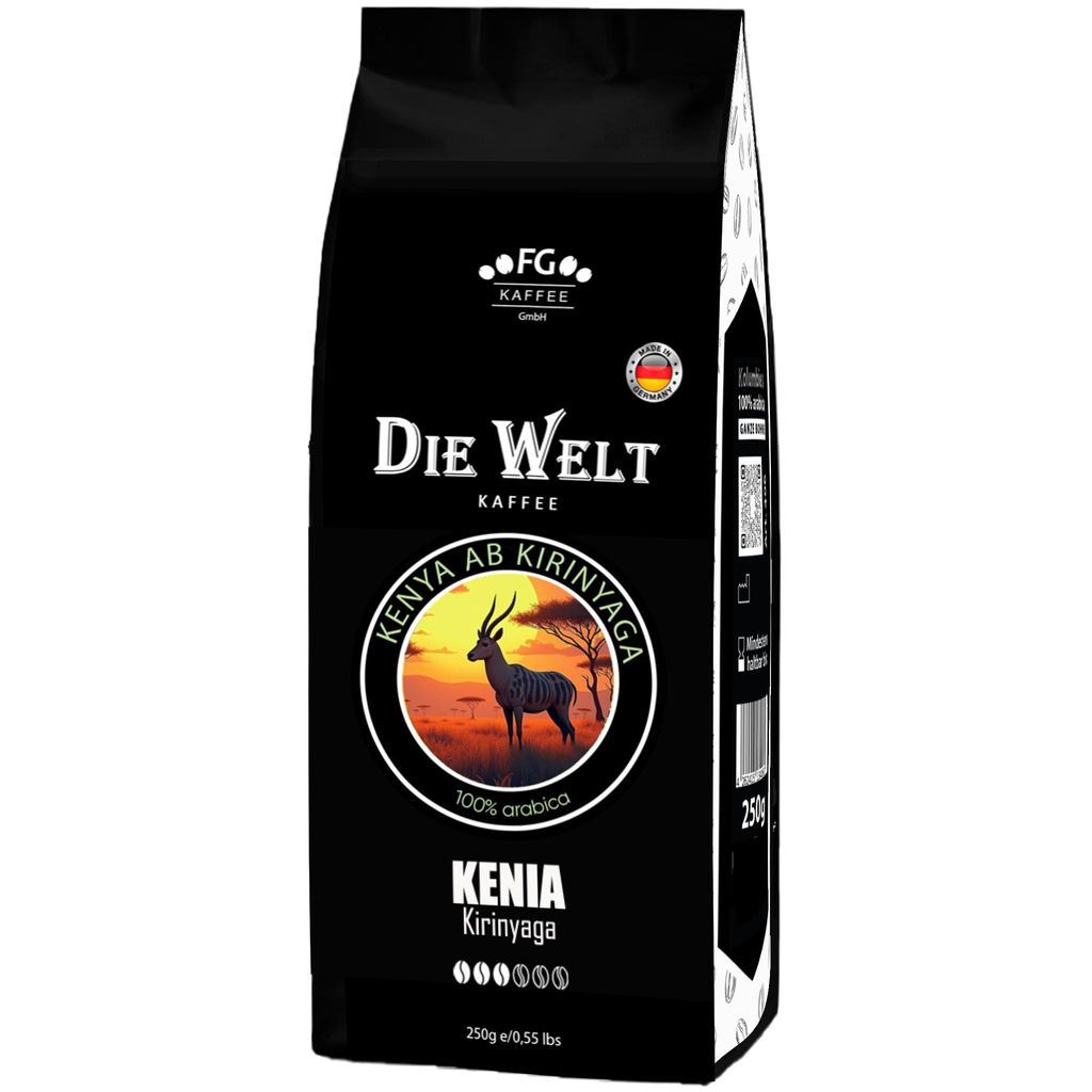Die Welt Kaffee Kenia Kirinyaga Kaffeebohnen 250g Produktbild 