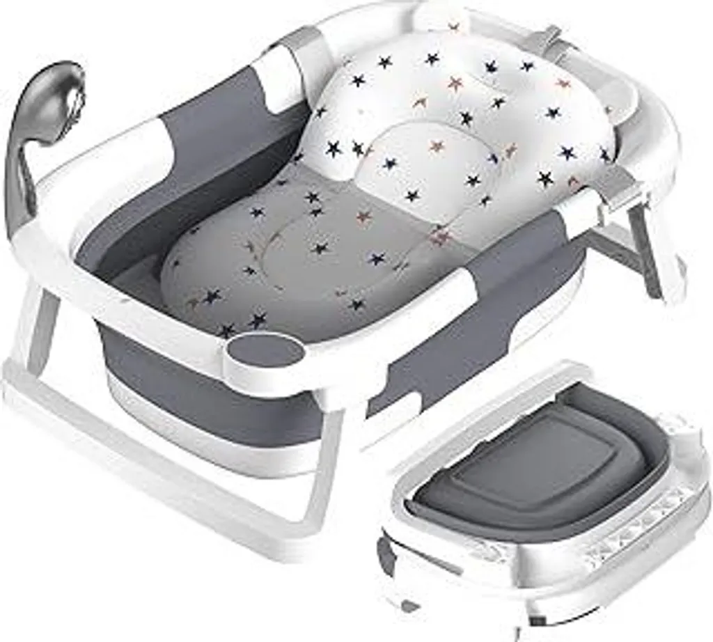 Vasca Bagnetto Neonato Pieghevole Portatile | Ideale per Viaggi