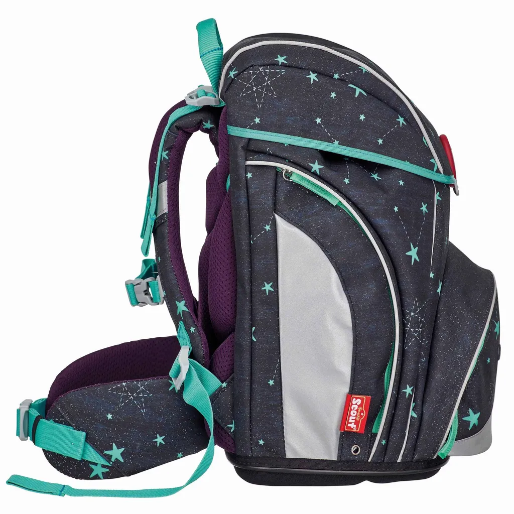 Fini le Mal de Dos avec le Cartable LED Scout Alpha Bleu Marine Set 4 p.