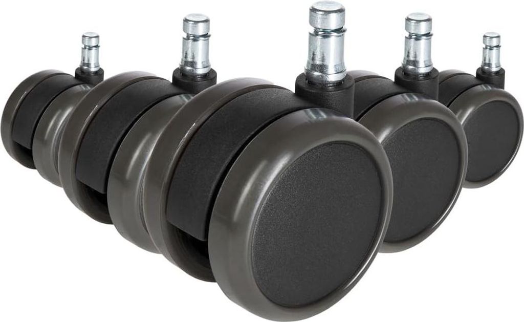 5 x ungebremste Rollen für harte Böden - ROLO Free 11 mm / 65 mm (Packung mit 5)