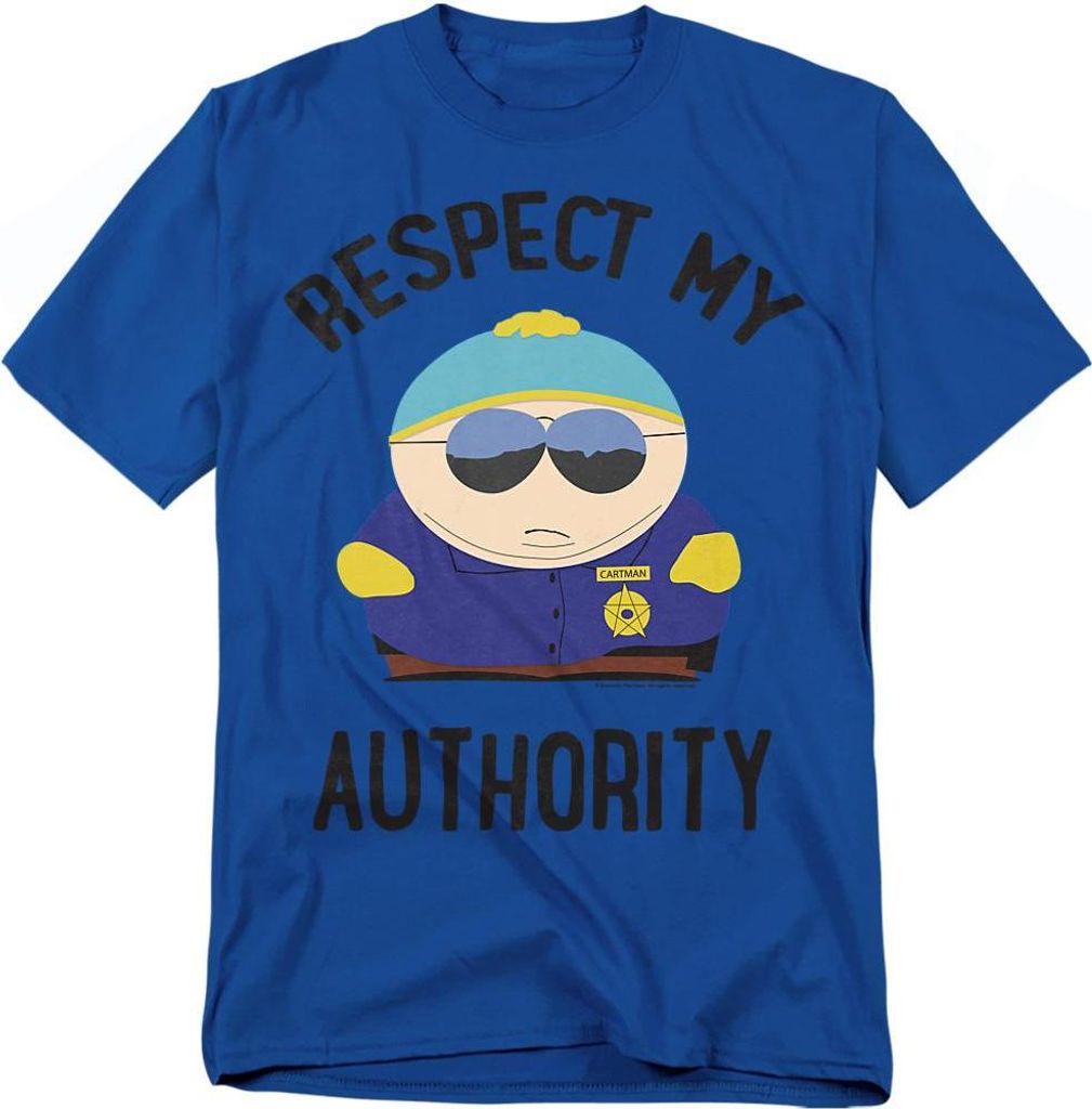 South Park - "Respect My Authority" T-Shirt für Herren/Damen Uni TV20667 (L) (Königsblau)