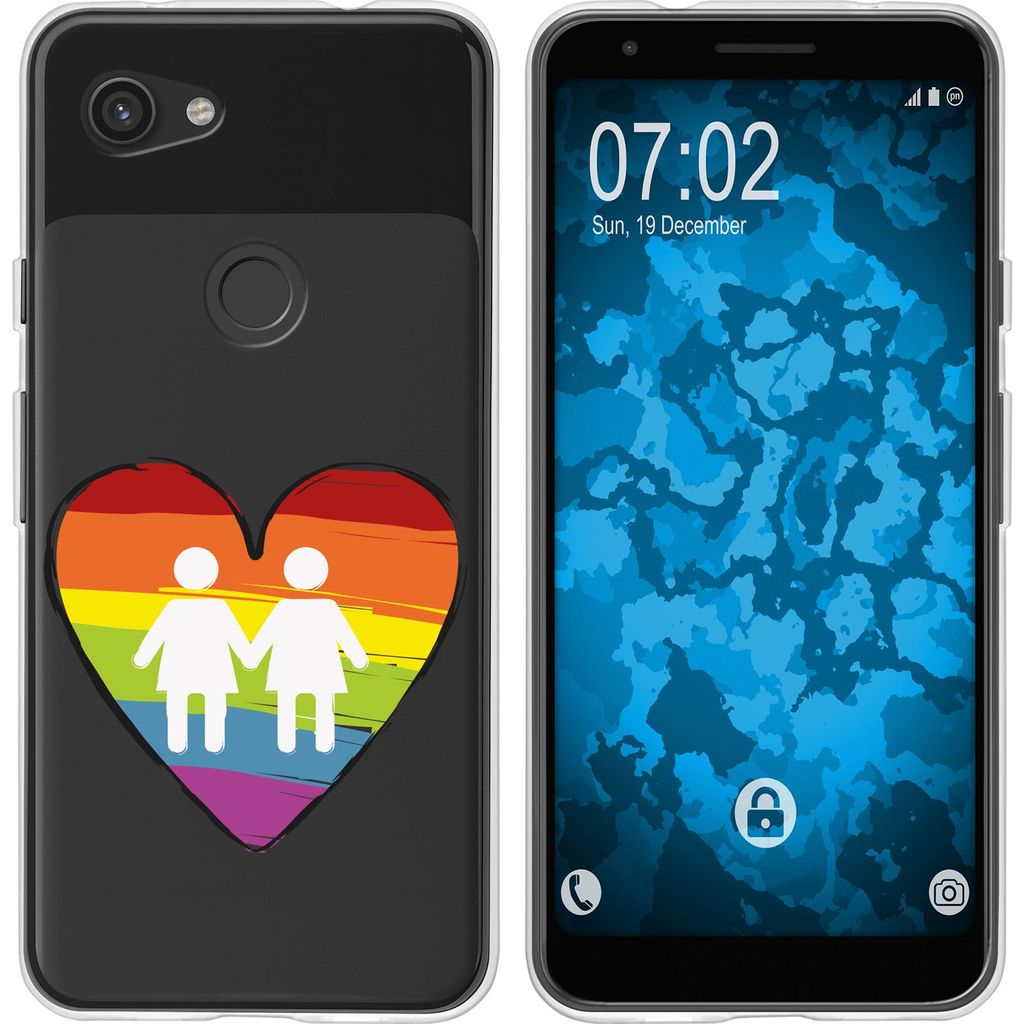 PhoneNatic Case kompatibel mit Google Pixel 3a Silikon-Hülle pride Frauen M4