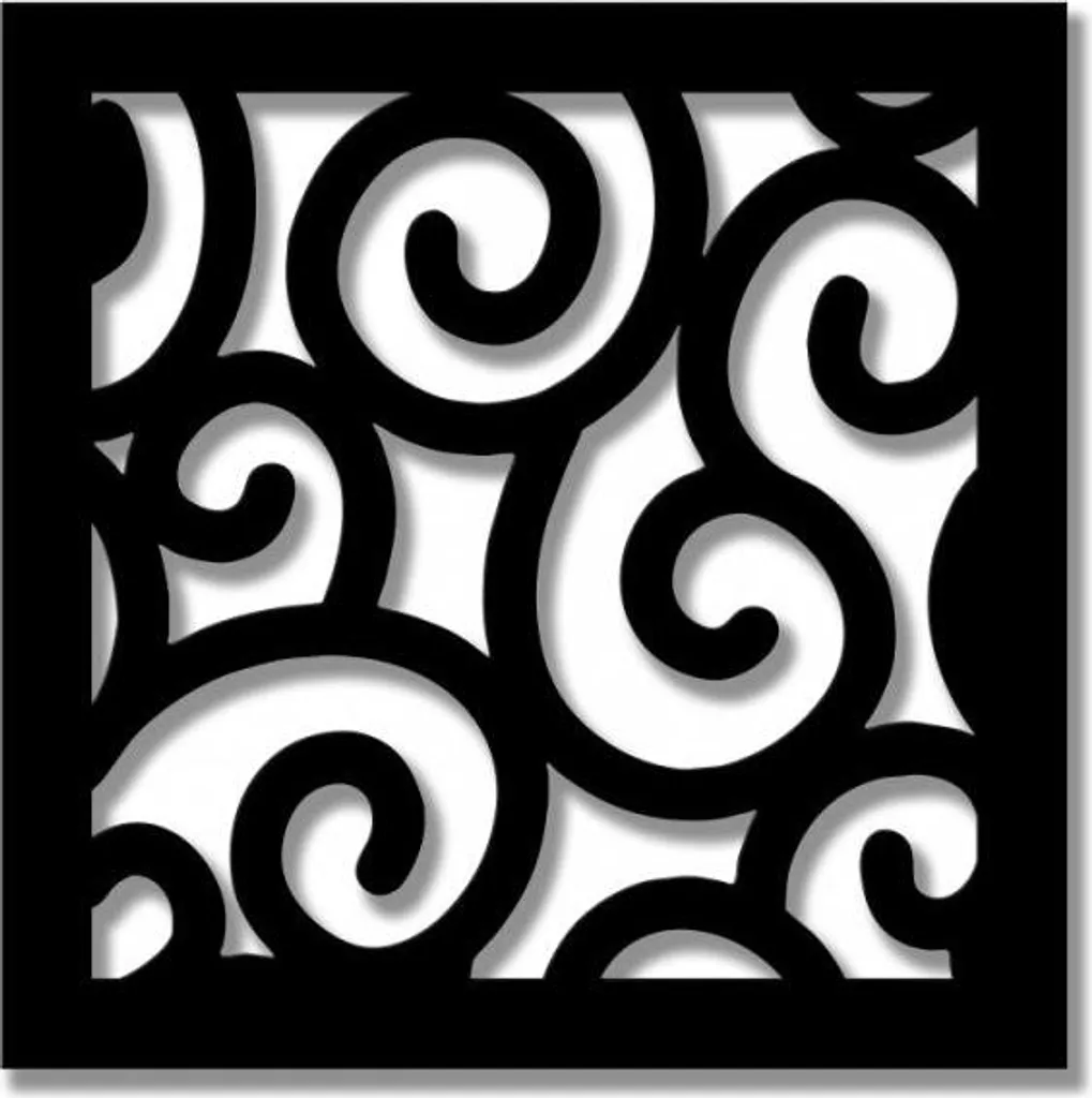 Pannello GHIRIGORI 10mm PVC Traforato Nero 73x73 Arredo Casa