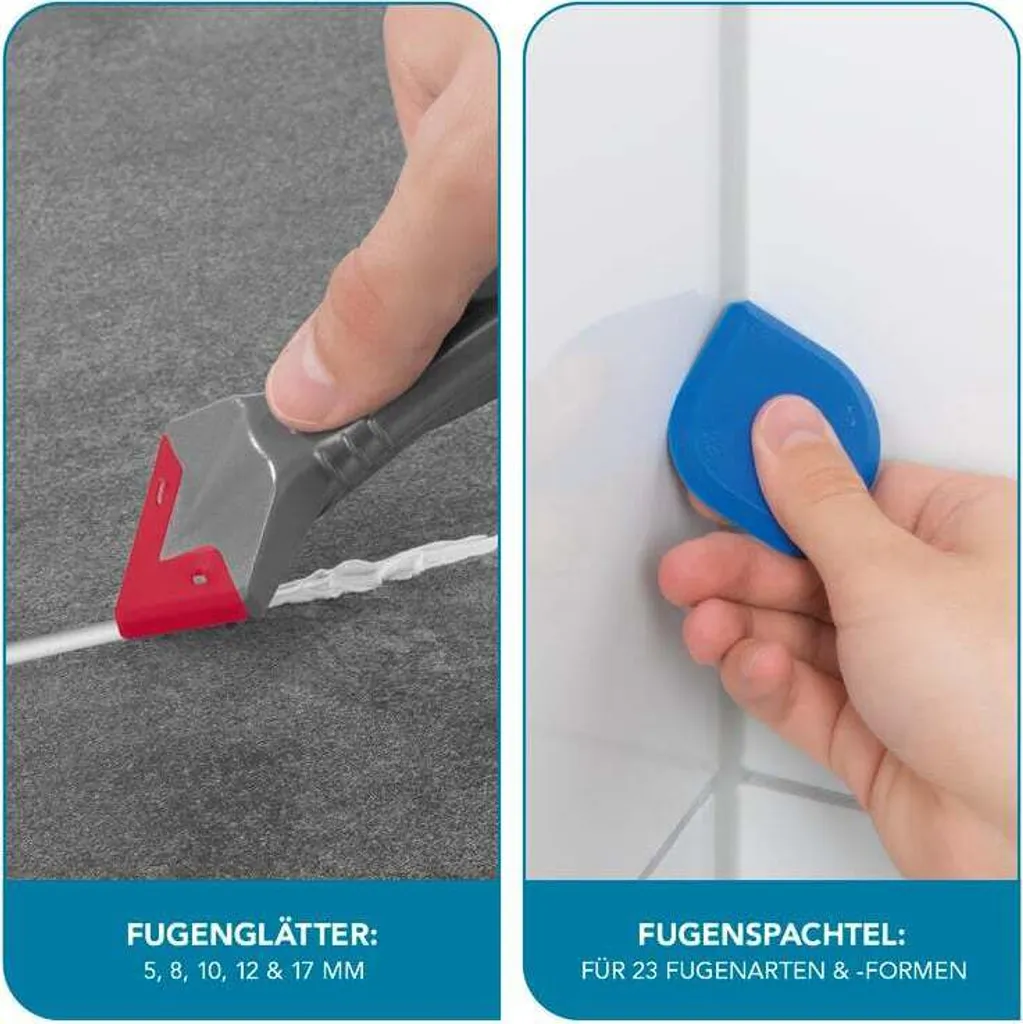 Solution de Rénovation Joints de Carrelage avec Grattoir et Lisseur Pro