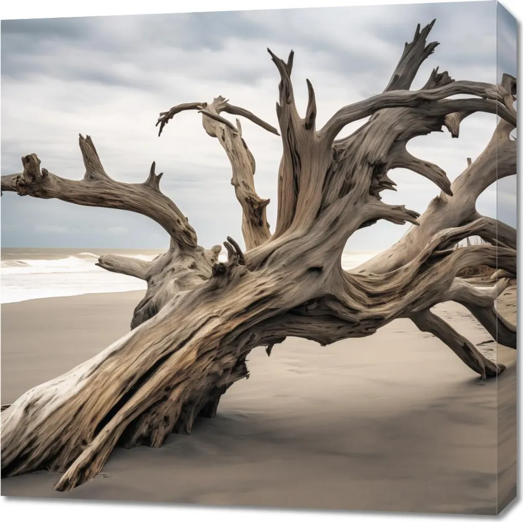 Carré d'art mural 70x70 cm L'éternité captive dans l'arbre design chic