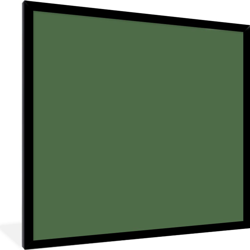 MuchoWow Gerahmtes Poster Design - Abstrakt - Grün 40x40 cm - Poster mit Schwarzem Bilderrahmen Wandposter Rahmen Foto Bilder - Mit Rahmen - Wan...