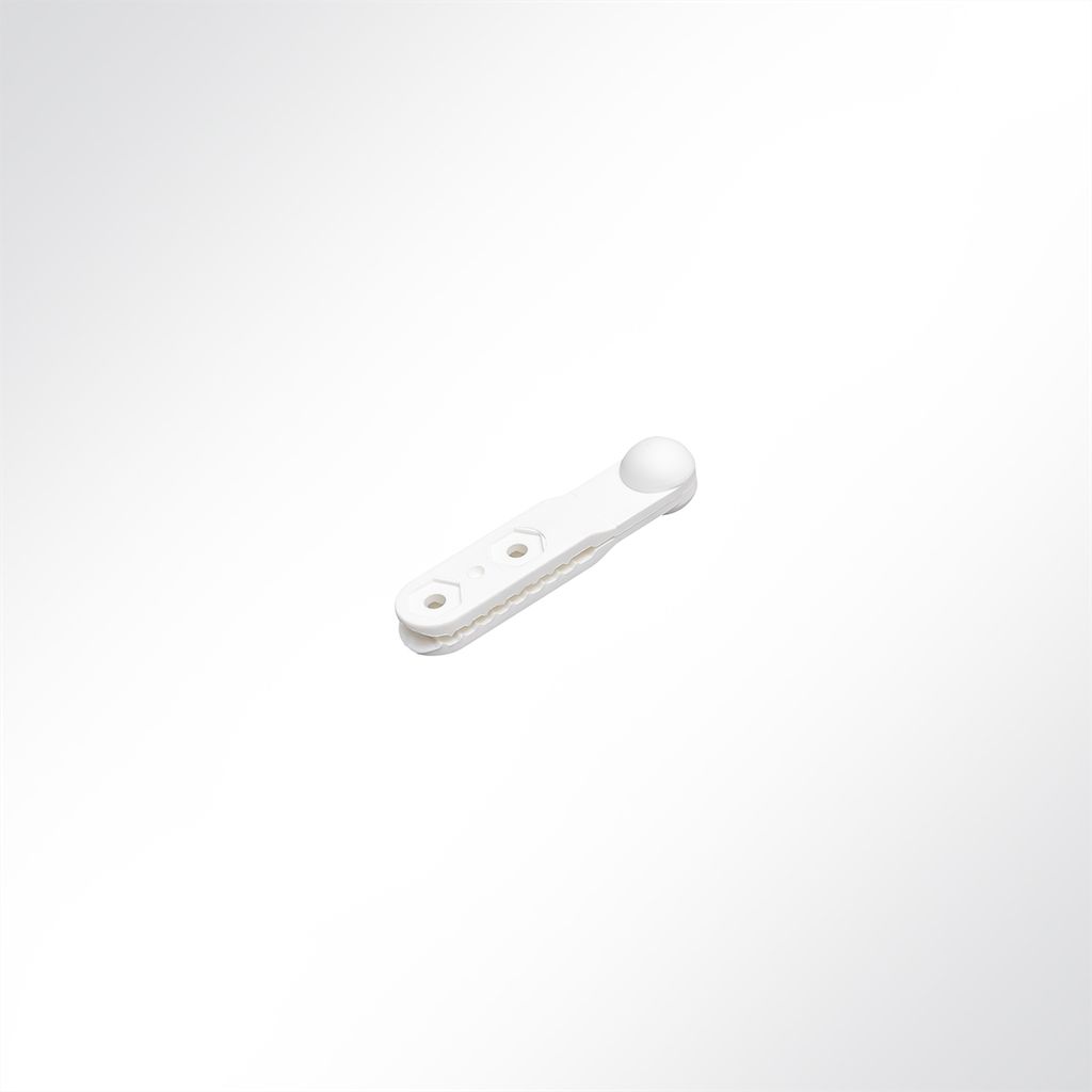 Schienengleiter für Kederschienen Kalottgleiter Nylon weiß 15mm