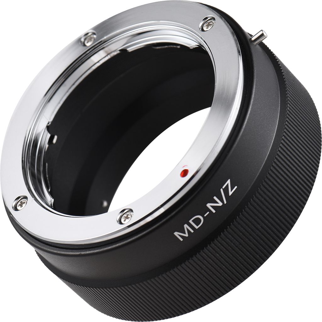 Manueller Objektivadapterring aus Aluminiumlegierung fuer Minolta MD MC-Mount-Objektiv an Nikon Z5/Z6/Z7/Z50 Z-Mount spiegellose Kamera