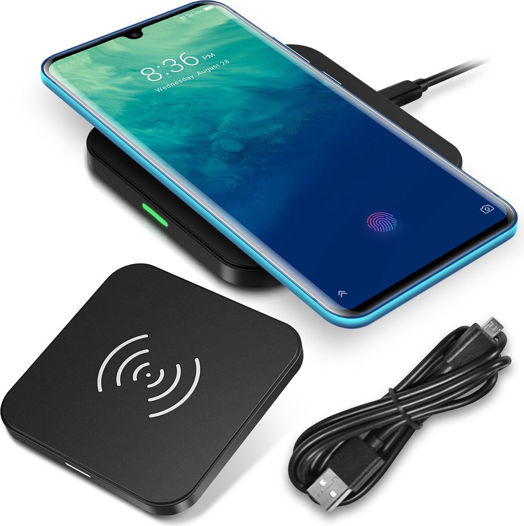 Schnell Ladegerät ZTE Axon 9 Pro QI Wireless Charger Induktives Kabellos Laden