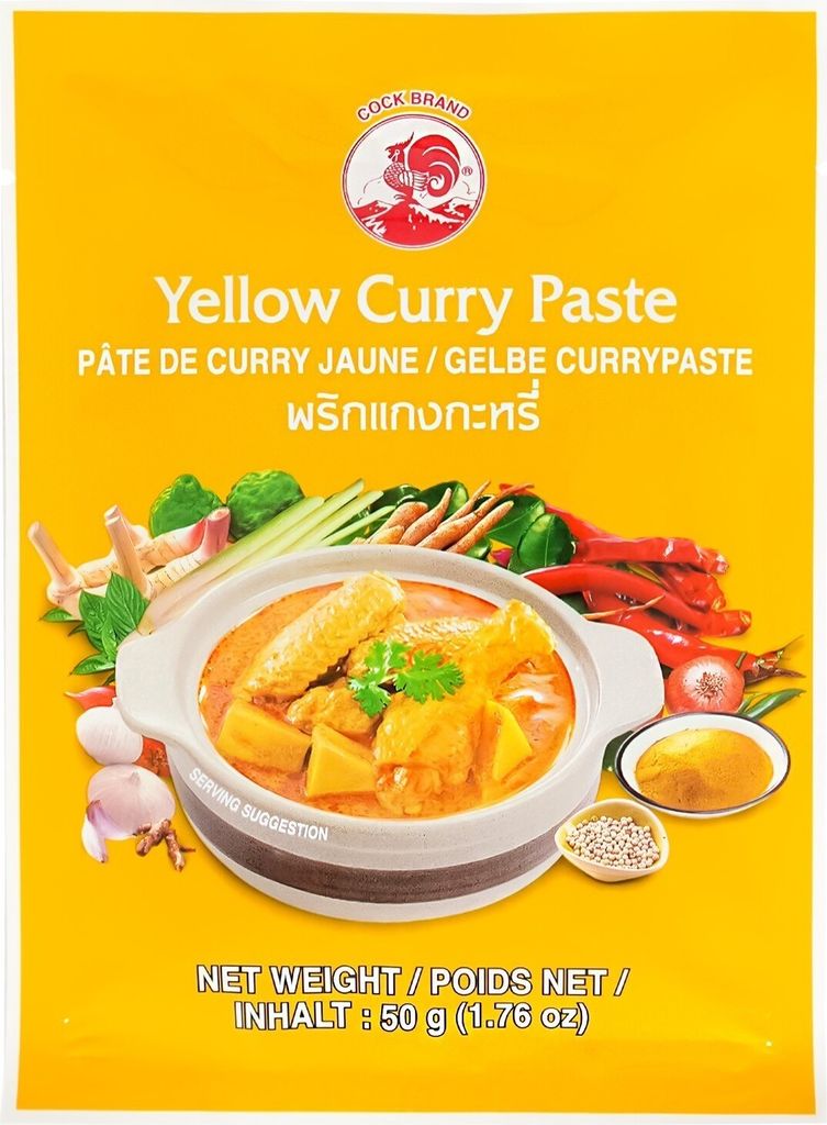COCK Gelbe Currypaste 50g | Yellow Curry Paste Produktbild 
