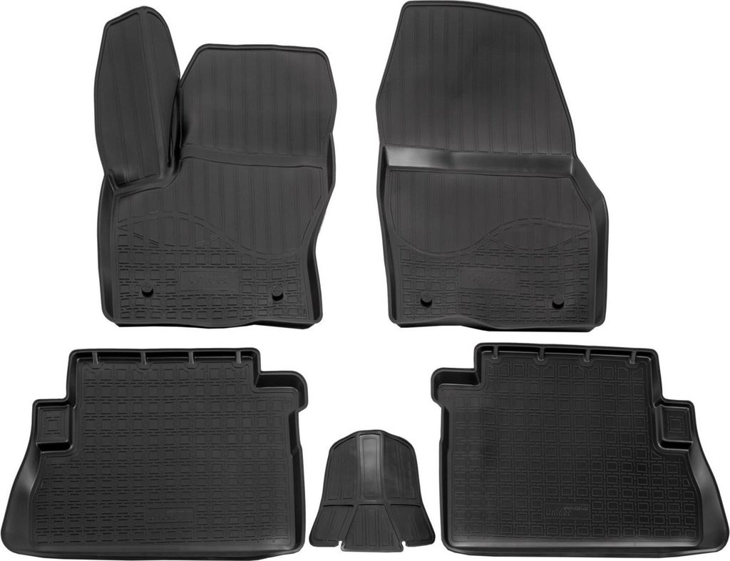 NORM LINERS | 3D Gummimatten Auto Matten Fussmatten Kompatibel mit Ford Kuga 2013-2019 4tlg, Individuelle Passform mit Hohem Rand cca 4-5cm, Allwet...