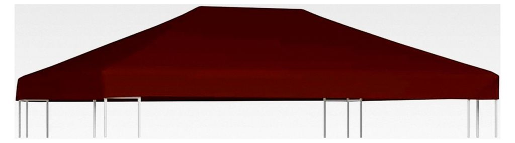 Terracotta-Rote Pavillonabdeckung 3x4m, wasserdicht, Polyester, für Sonnen- und Regenschutz im Außenbereich, Gärten und Innenhöfe.
