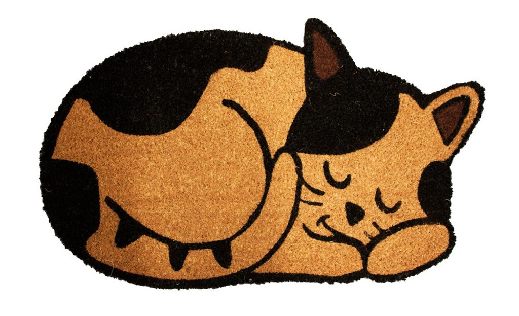 Home Elements: Deurmat met kattenmotief, 43 x 73 cm Productafbeelding 