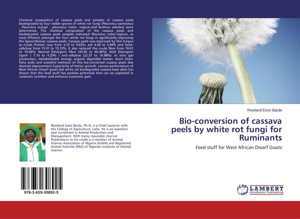 Bio-conversion of cassava peels by white rot fungi for Ruminants