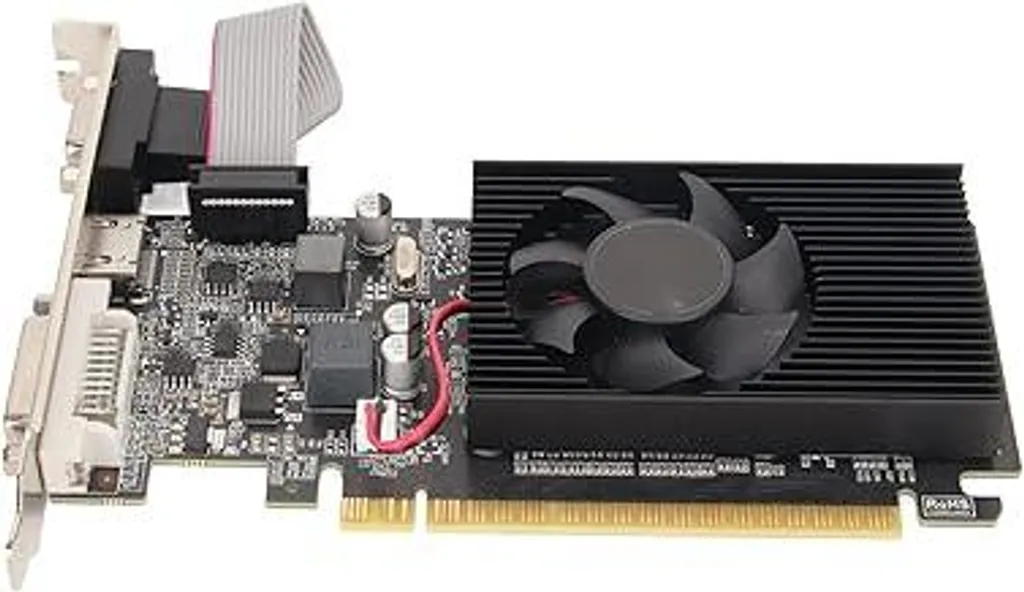 GPU DDR3 1GB con Ventola Silenziosa - Uscite HDMI VGA DVI per PC