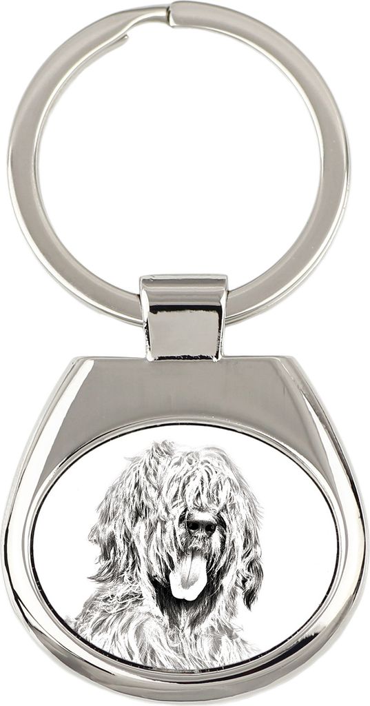 Briard, Berger de Brie - Schlüsselanhänger mit Hund, Anhänger mit Aufdruck, personalisierter Anhänger der Marke Art-Dog