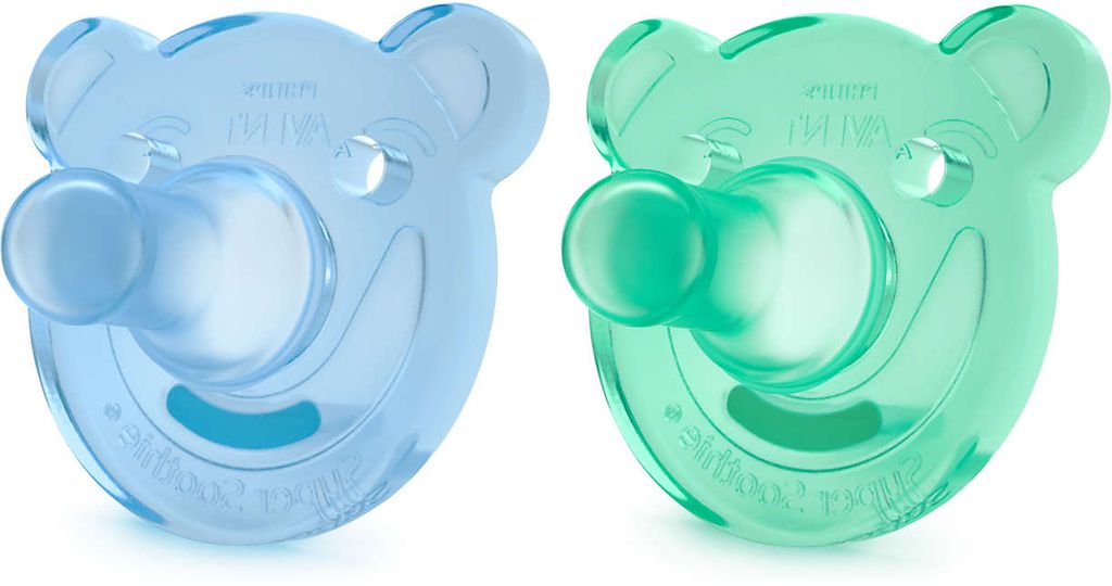 Philips AVENT Soothie Shapes Schnuller SCF194/03, Klassischer Babyschnuller, Kieferorthopädisch, Silikon