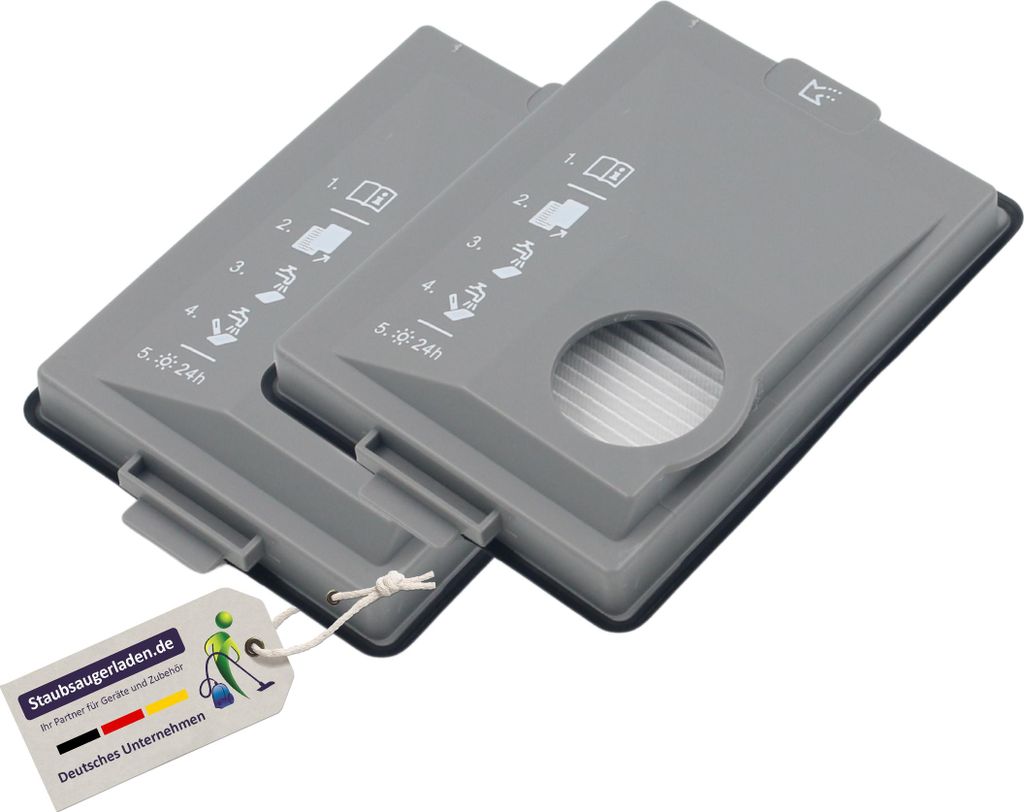 2 hochwertige Filter, Feinstaubfilter passend für Miele Boost CX1 Serie