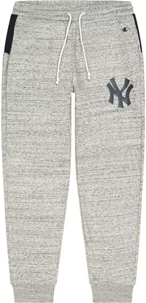 Lange Sporthose Champion Rib Cuff MLB NNY Herren Hellgrau - L
