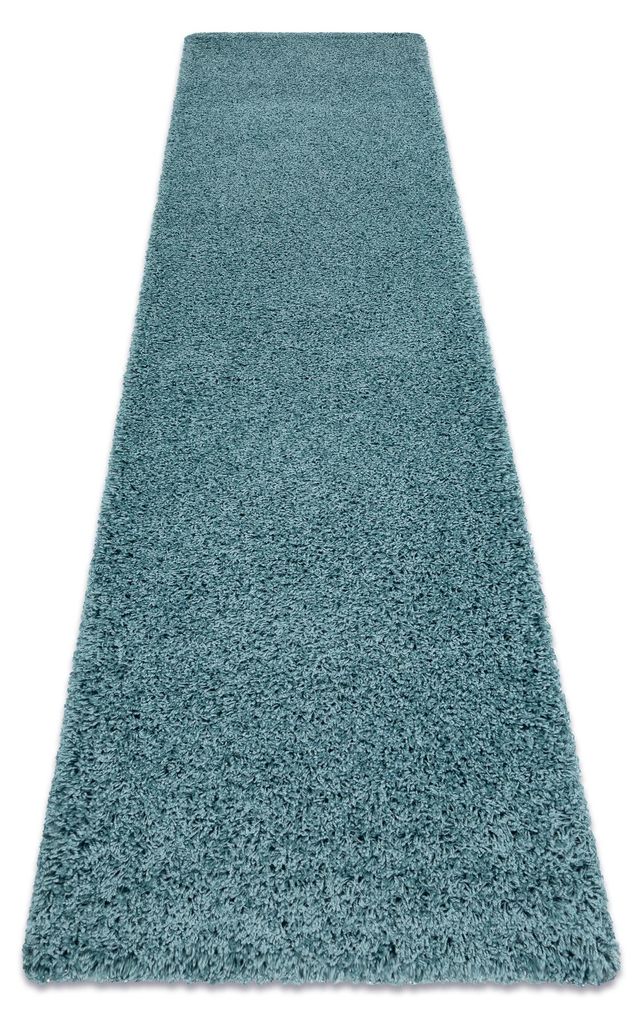 Tapis, le tapis de couloir SOFFI shaggy 5cm bleu - pour la Image du produit 