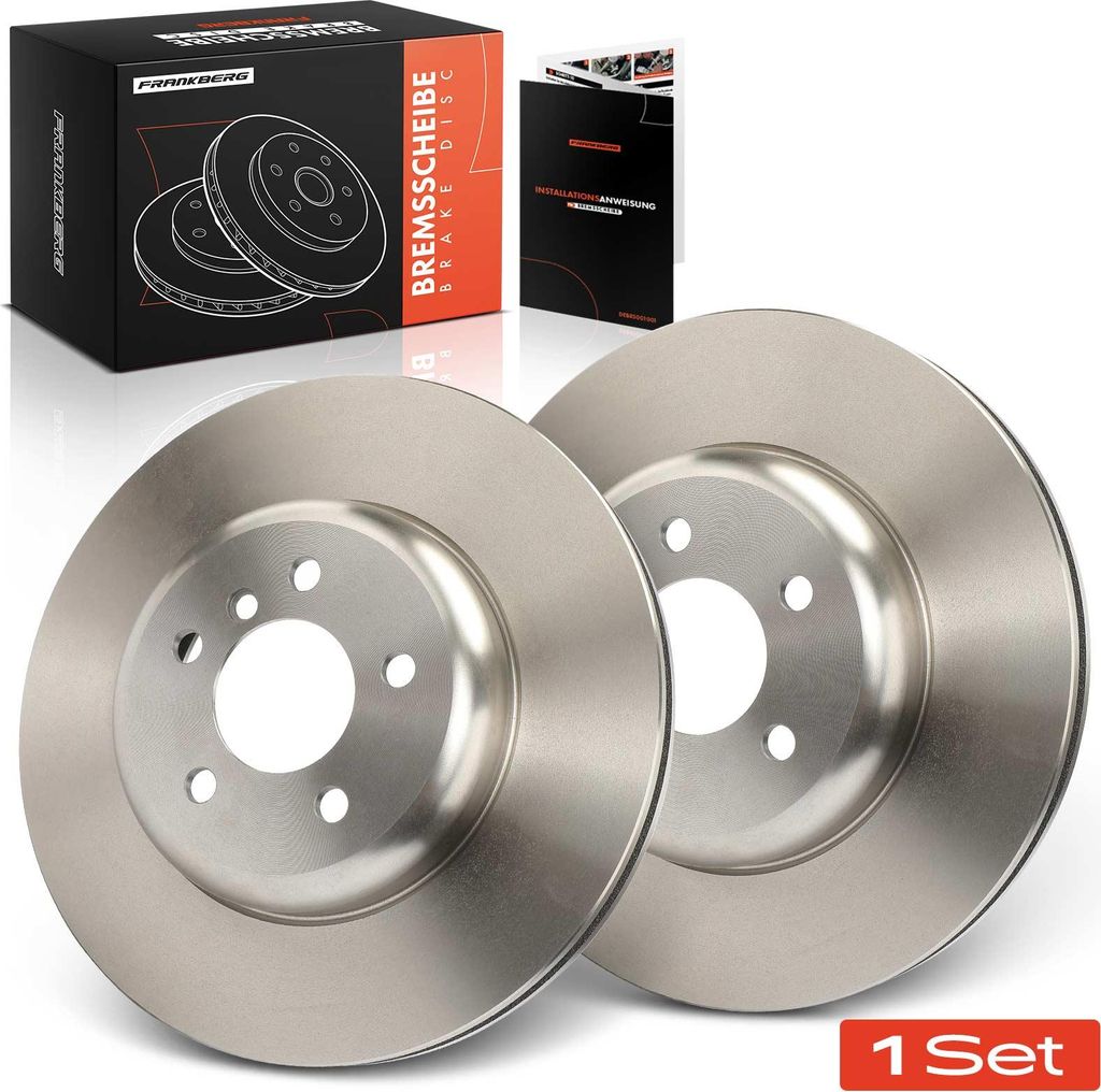 Frankberg 2x Bremsscheiben Vorderachse für BMW 5er Touring F10 F11 1.6L 2.0L 2.5L 3.0L 2009-2017
