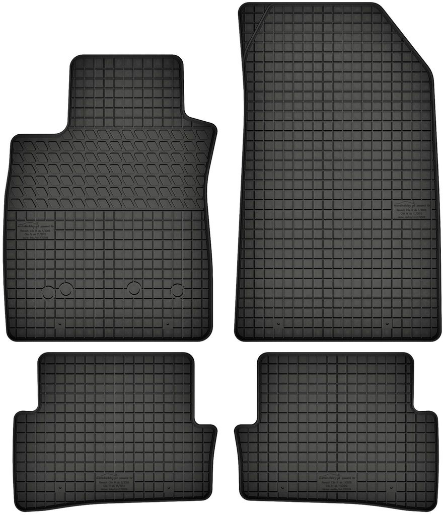 Gummimatten passend für  Renault Clio III (2005-2012) Gummi Produktbild 