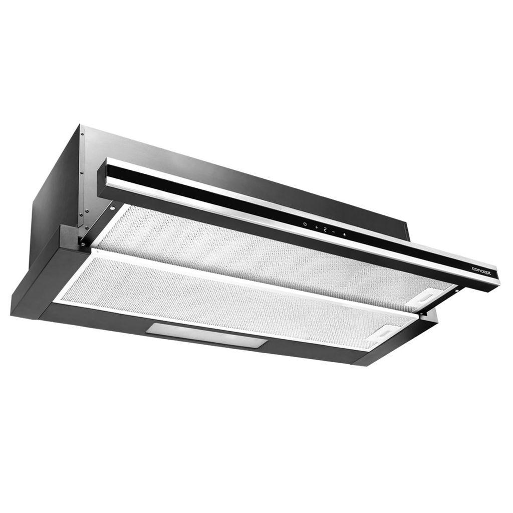 Concept OPV3890, 620 m³/h, Abluft/Umluft, 68 dB, 65 cm, 70 cm, Halb eingebaut (Pullout)