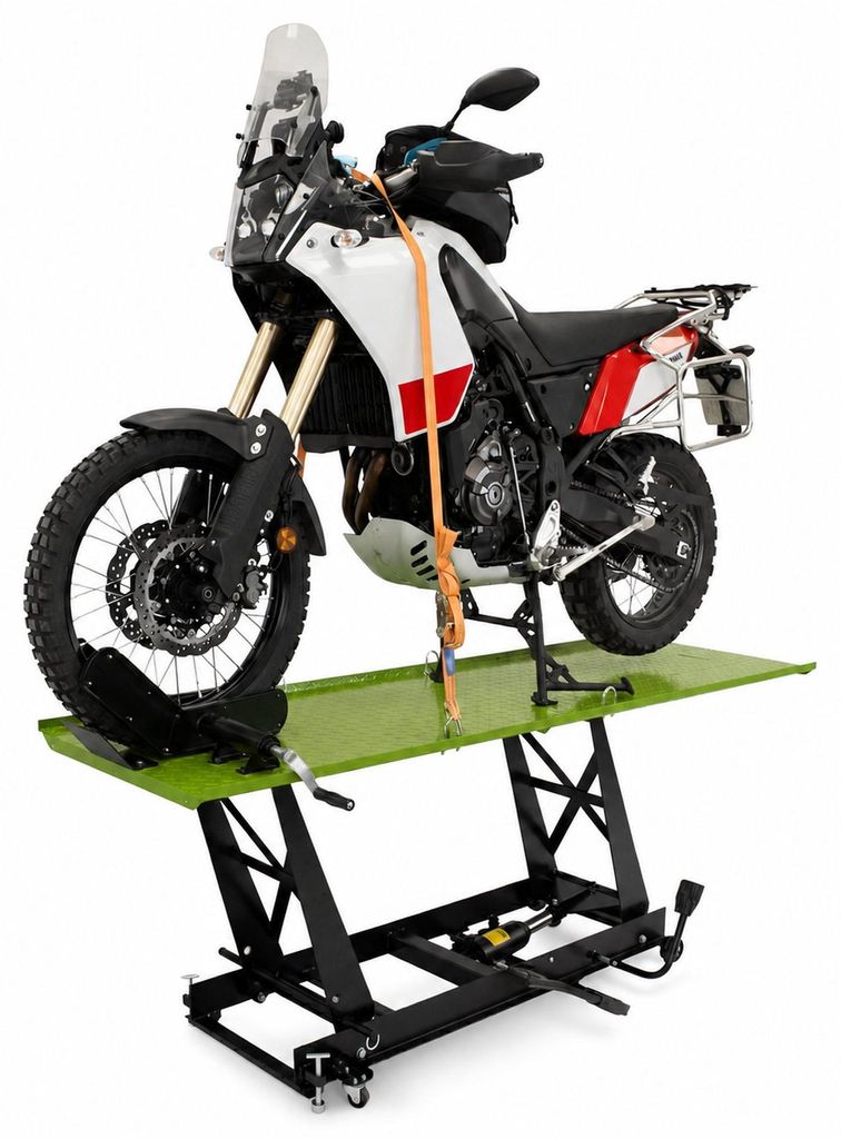 Motorradhebebühne hydraulisch 450 kg Extra-Breit 68 cm Produktbild 