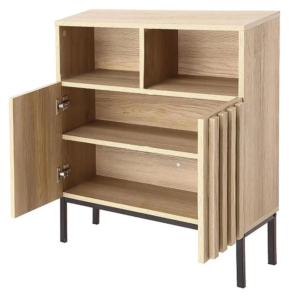 Buffet gain de place en bois massif pour ranger votre vaisselle 60 cm