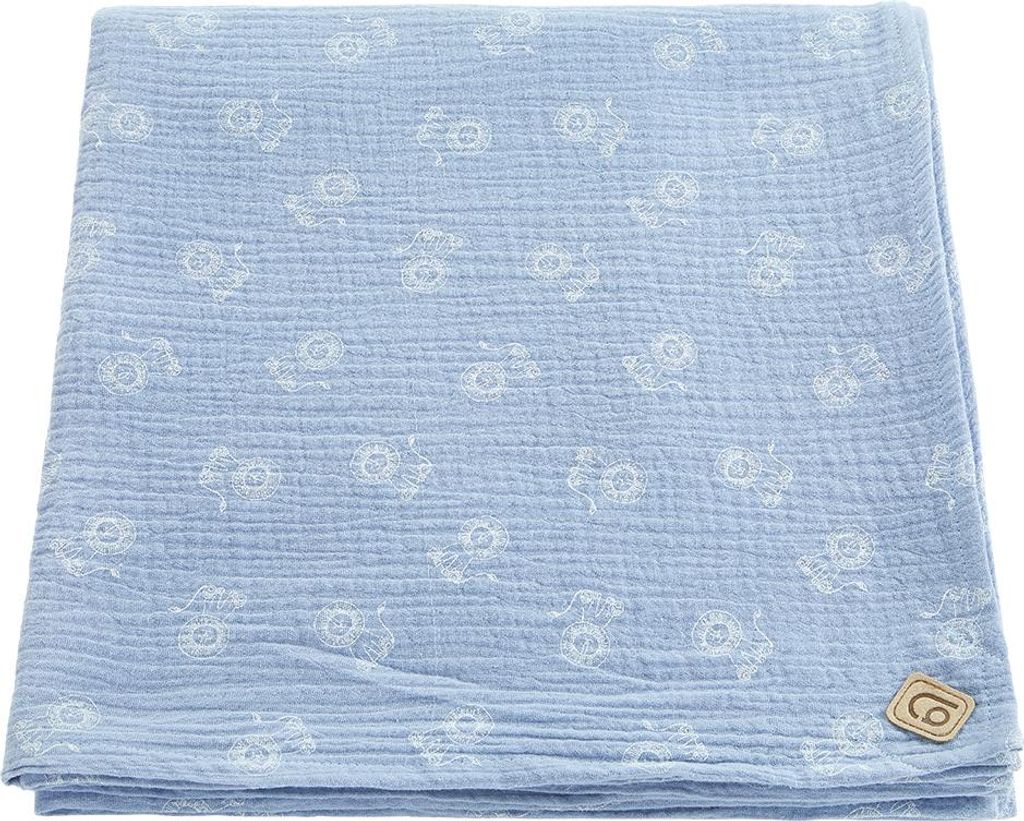 Decke Badetuch Musselin - Hellblau