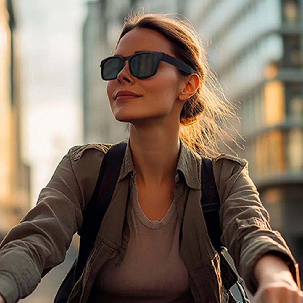 Lunettes de soleil connectées Bluetooth avec haut-parleurs oreilles libres - 3