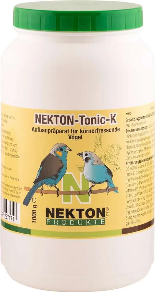 Nekton Tonic K 1Kg: Supporto Nutrizionale Avanzato per Granivori