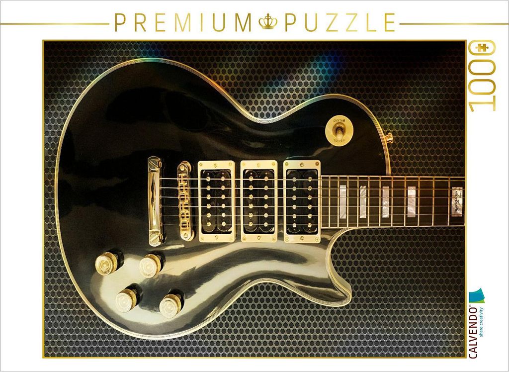 CALVENDO Puzzle Les Paul Custom Peter Frampton "Phenix" Signature | 1000 Teile Lege-Größe 64x48cm Foto-Puzzle für glückliche Stunden