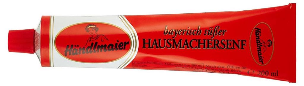 Senape bavarese dolce fatta in casa Händlmaier in tubo da Immagine del prodotto 