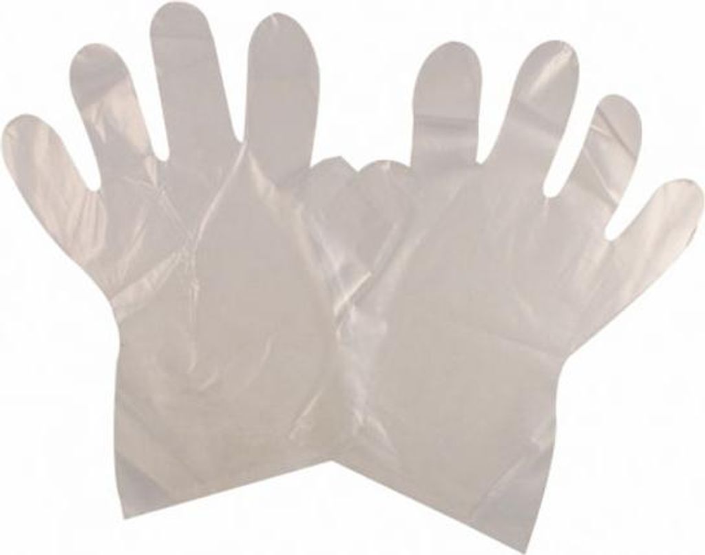 50 Einweghandschuhe transparent – PE-Handschuhe Kunststoff – Universalgröße, wasserfest