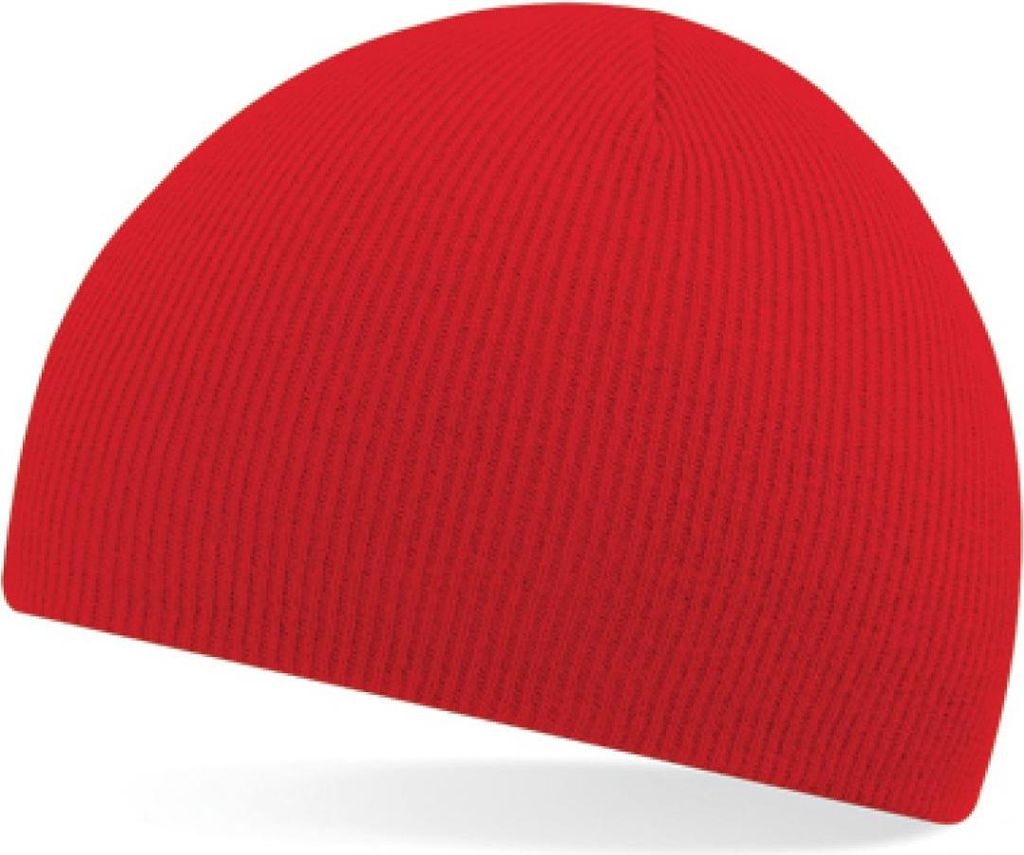 Beechfield B44 | Original Pull-On Beanie Wintermütze - Farbe: Classic Red - Größe: One Size