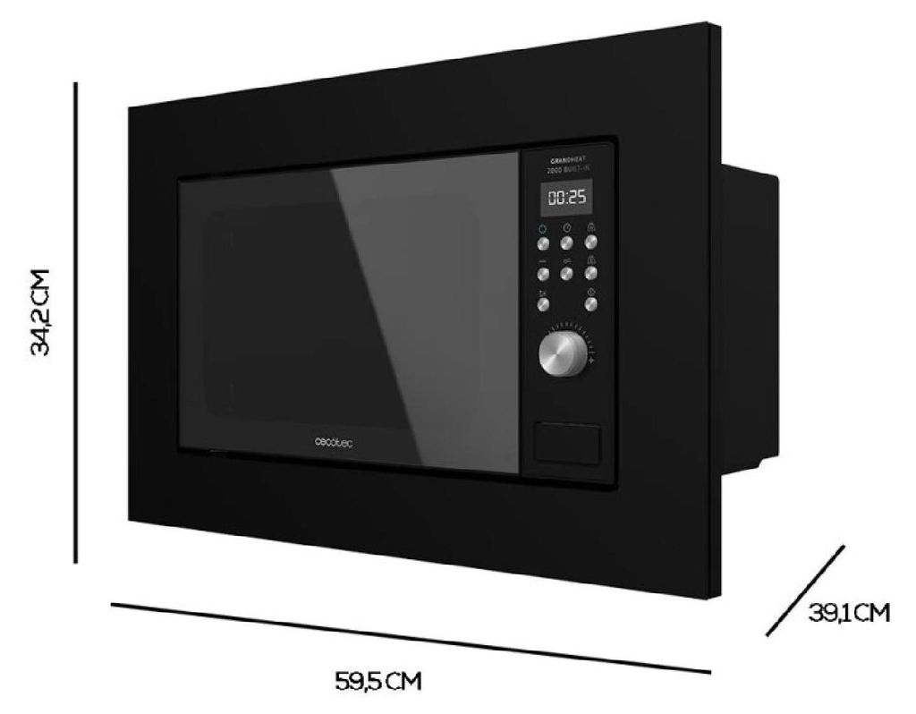 Cecotec 01375, Integriert, Grill-Mikrowelle, 20 l, 700 W, Produktbild 