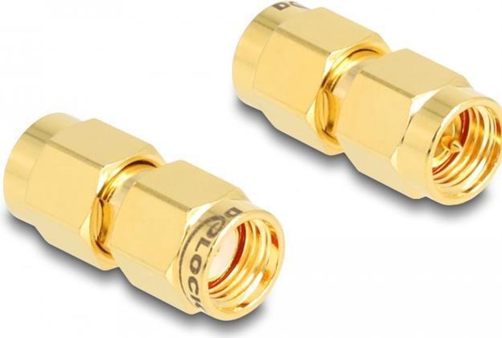 DELOCK Adapter RP-SMA Stecker zu SMA Stecker C6801