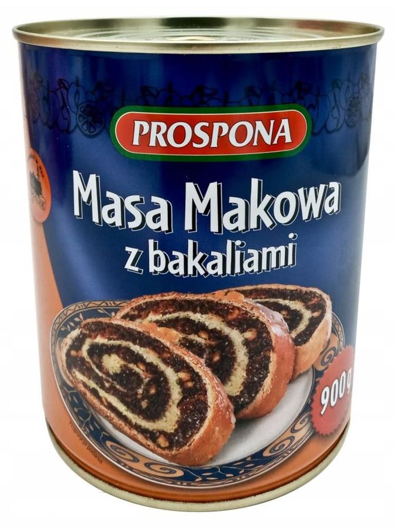 Masa makowa z bakaliami 900 g do ciast, drożdżówek gotowa Zdjęcie produktu 